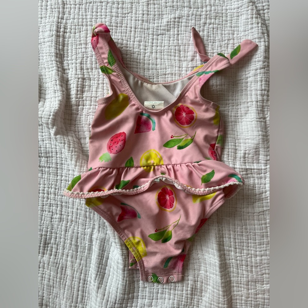 Snapper Rock Swim- adorable fruit print- 6-12mo- used - Picture 3 of 3